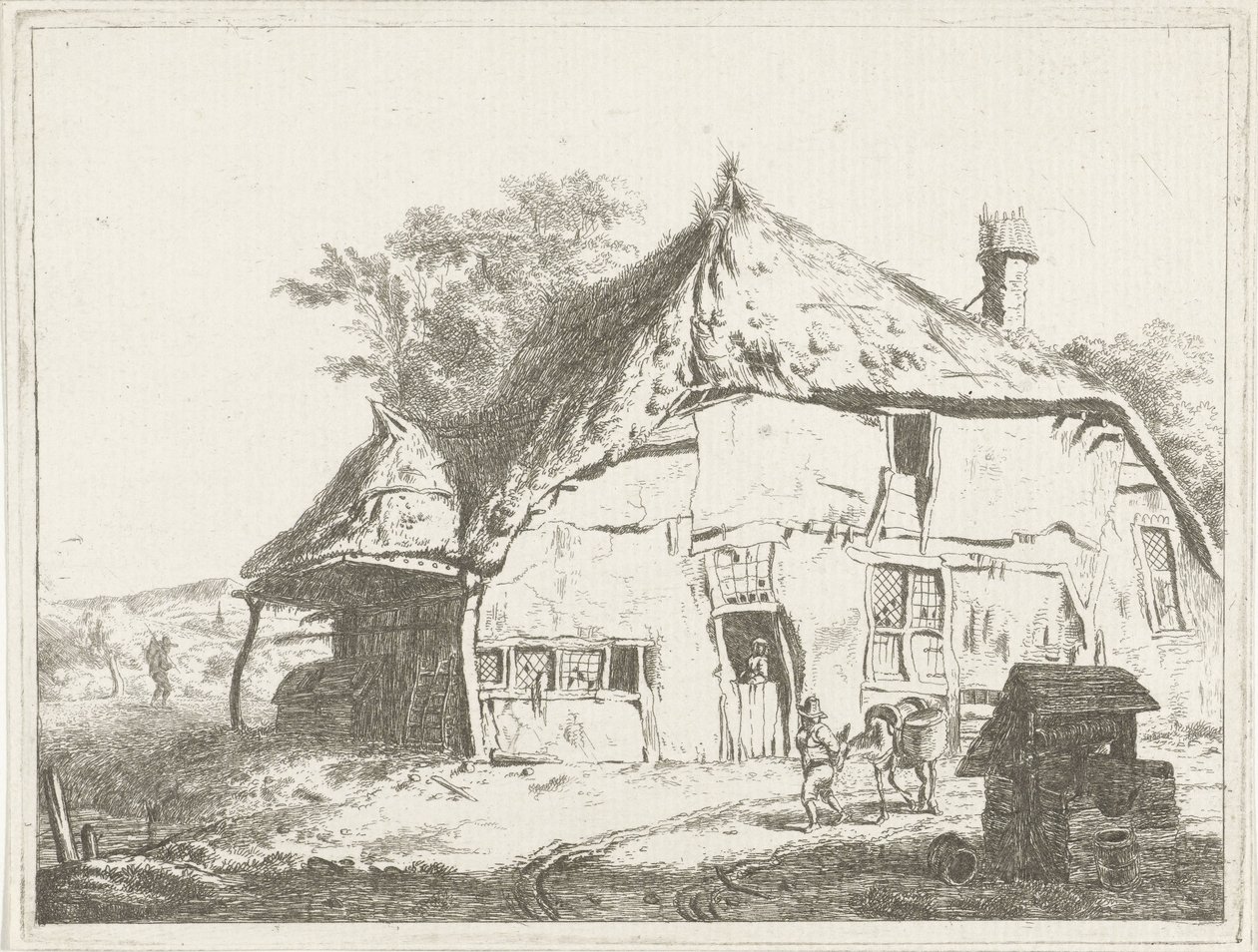 Bir kuyunun yanında çiftlik by Jabes Heenck