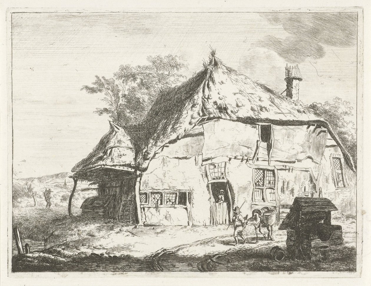 Bir kuyunun yanında çiftlik by Jabes Heenck