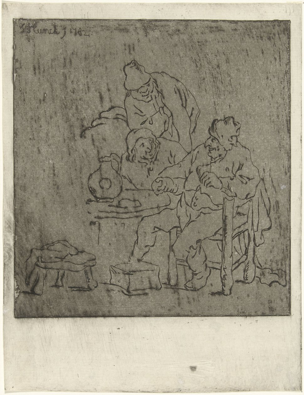 Bir masanın etrafında üç adam by Jabes Heenck