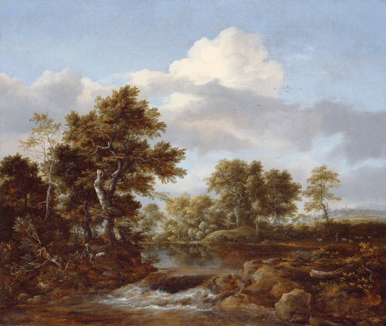 Bir Dere ile Ormanlık Peyzaj, c.1665-68 by Jacob van Ruisdael
