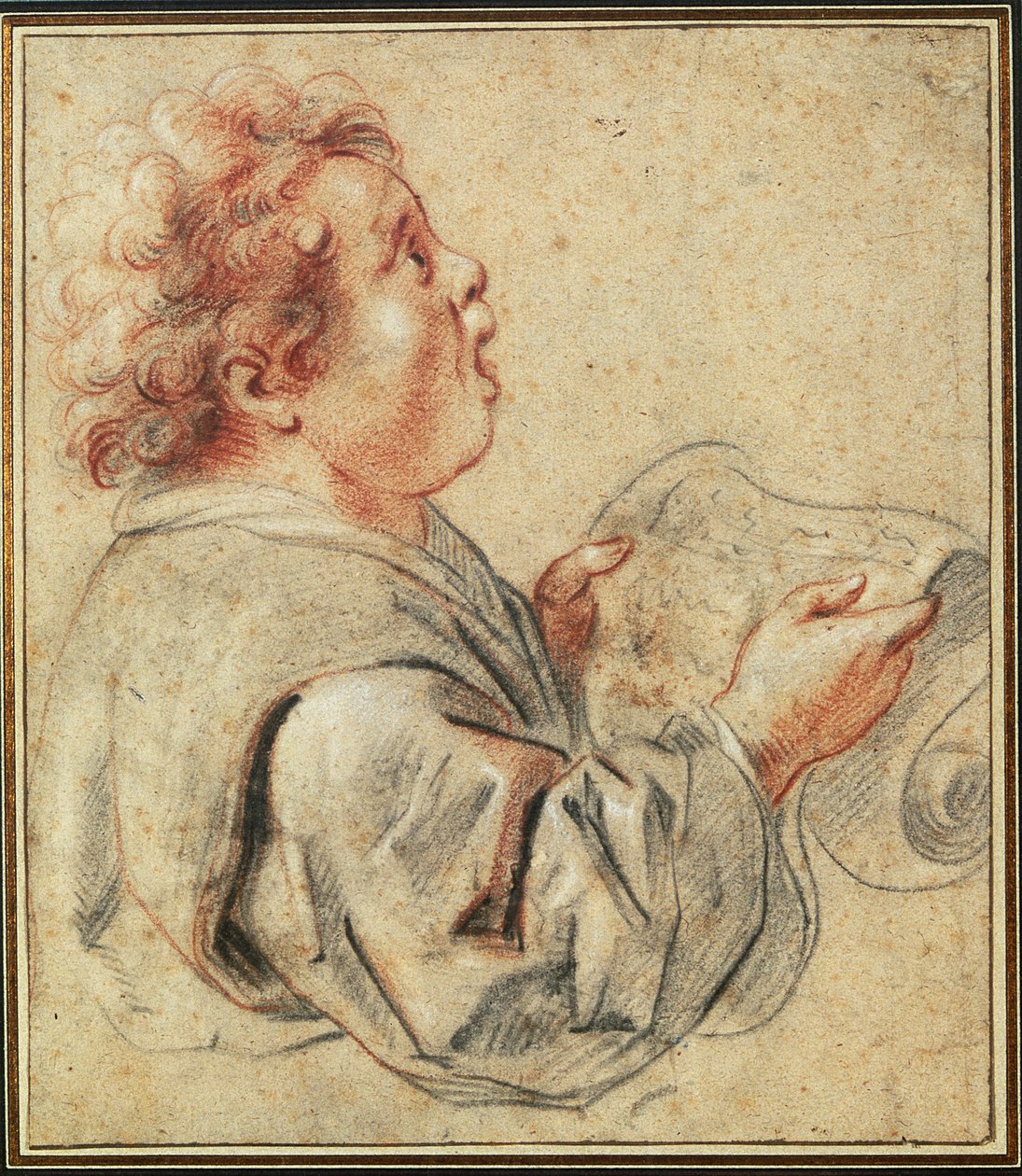 Koro (kağıt üzerinde tebeşir) by Jacob Jordaens