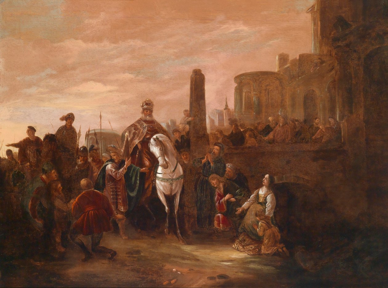 Zafer de Mordechai by Jacob Willemsz de Wet or Wett