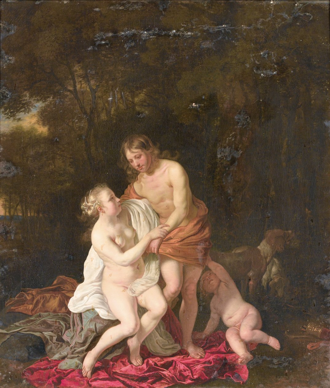 Venüs ve Adonis by Jacob van Loo