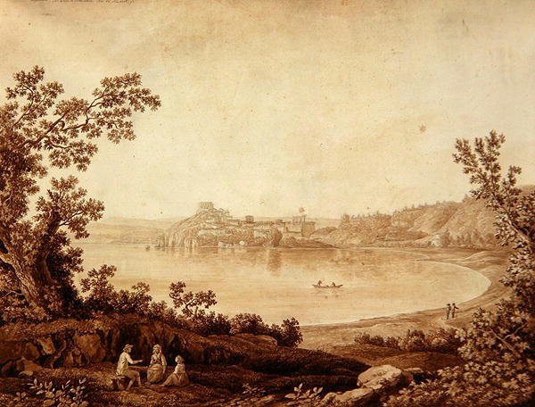 Bracciano Gölü by Jacob Philippe Hackert