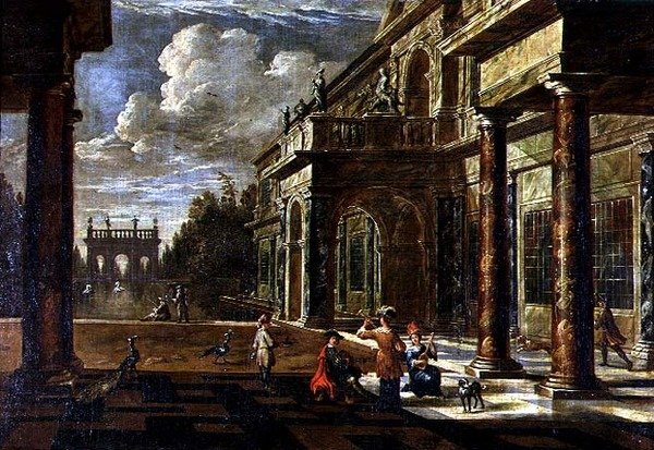 Rönesans Saraylarının Dışındaki Müzisyenler by Jacob Balthasar Peeters