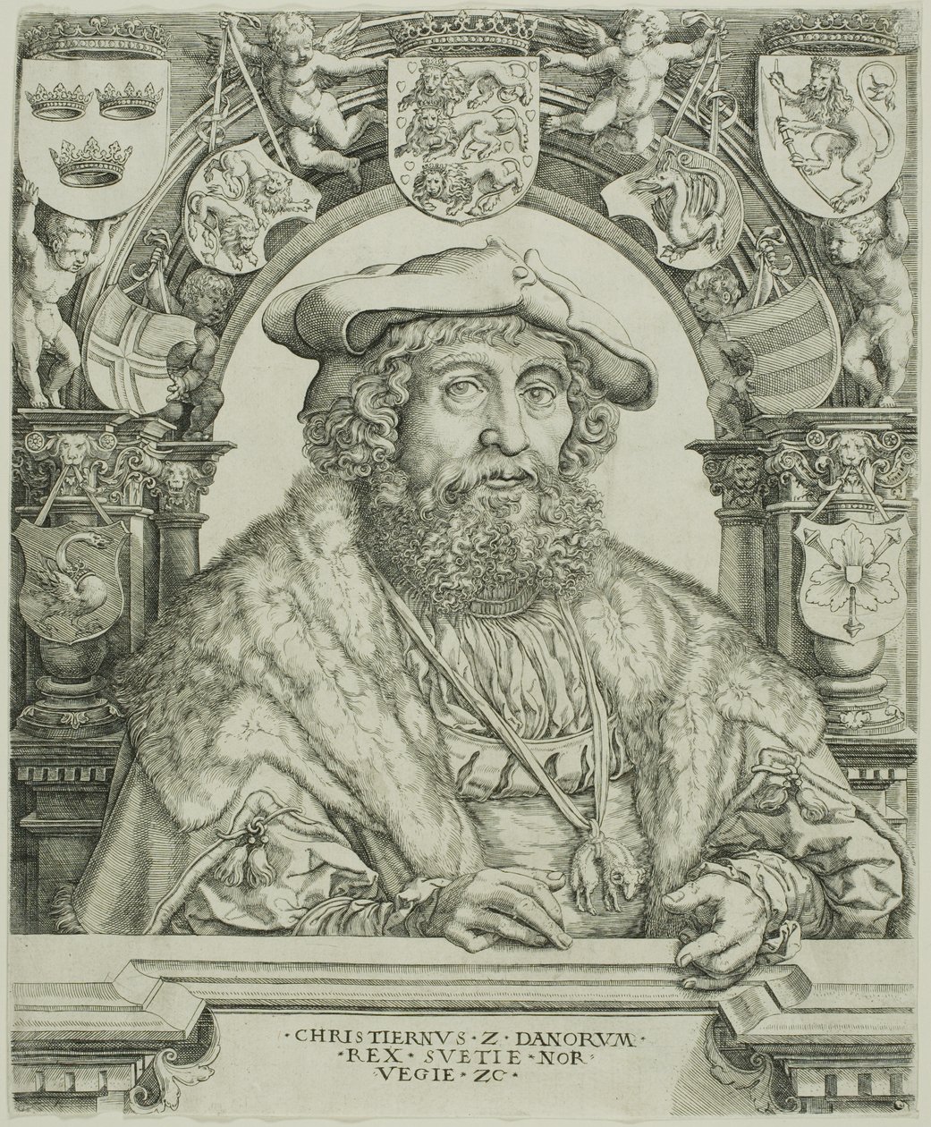 Danimarka Kralı II. Christian by Jacob Binck