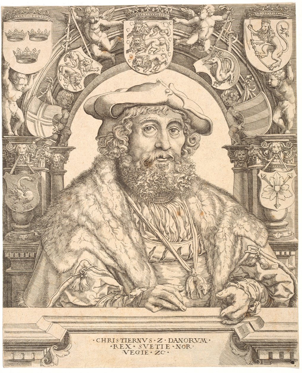 Danimarka Kralı II. Christian by Jacob Binck