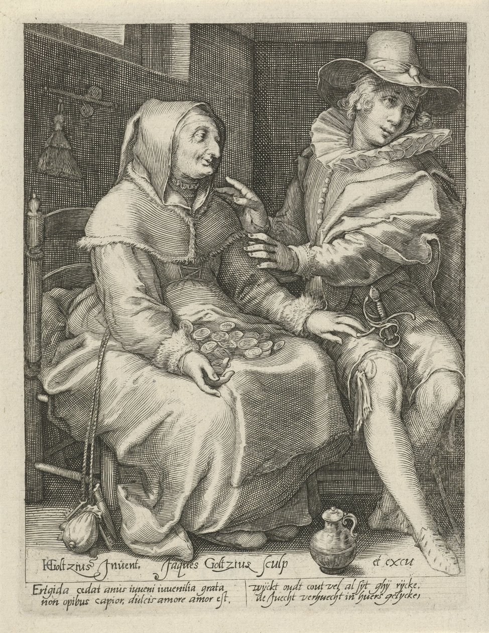 eşitsiz aşk by Jacob Goltzius (II)