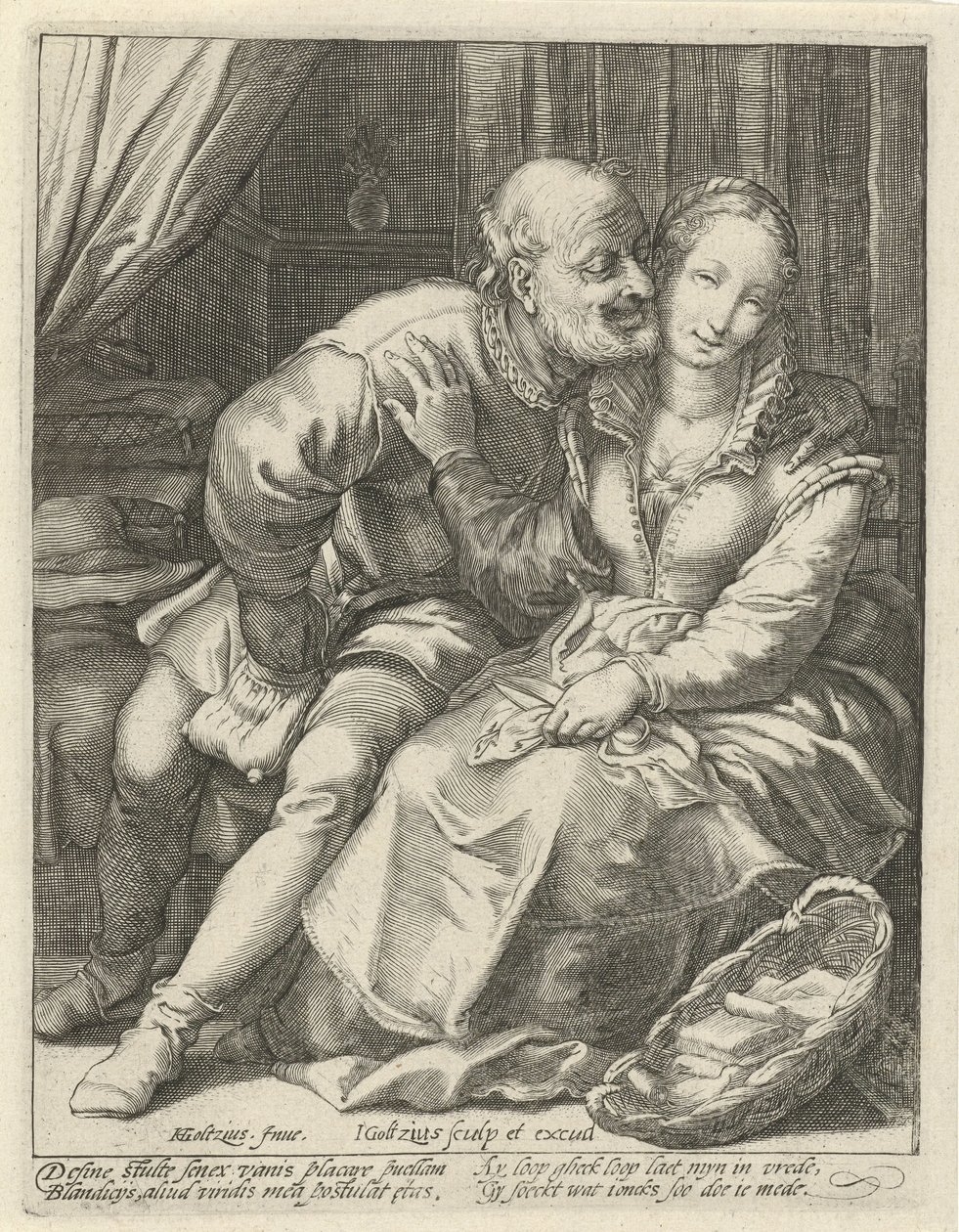 eşitsiz aşk by Jacob Goltzius (II)