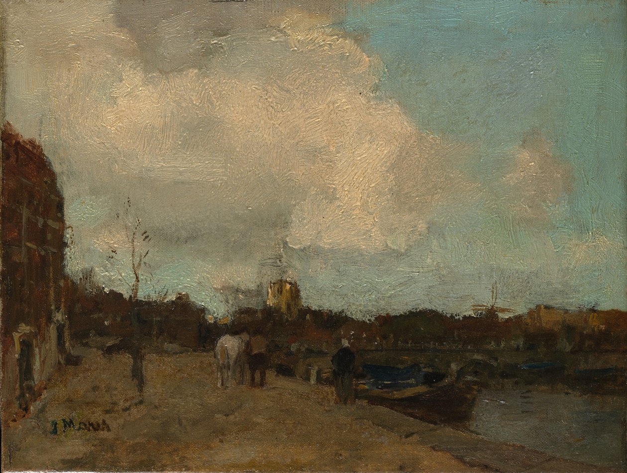 Kanal Tarafı. by Jacob Henricus Maris