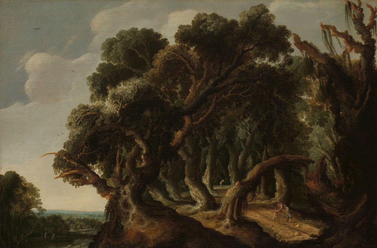 Ormanlık Peyzaj Manzara by Jacob Jacobsz van Geel (signed by artist)