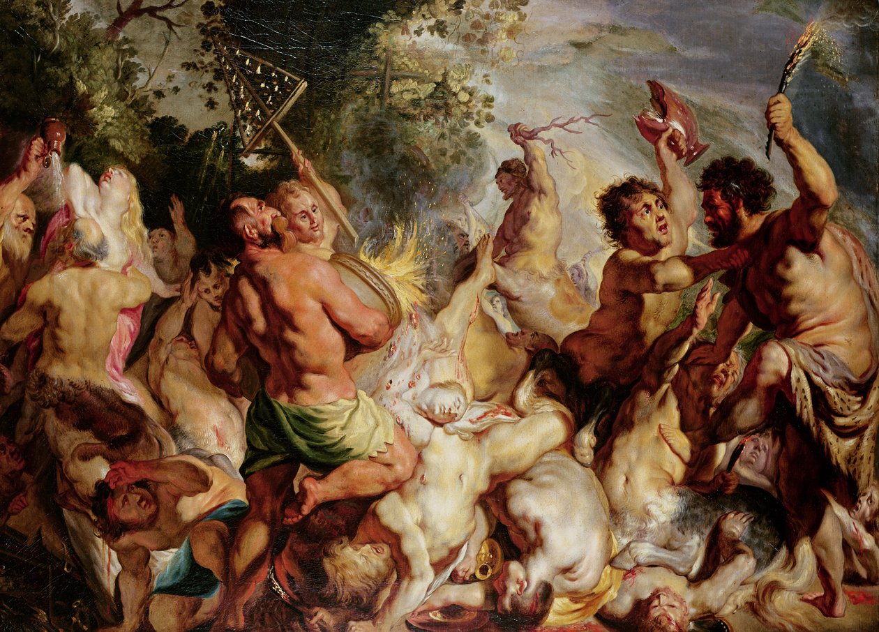 Lapitler ve Centaurlar by Jacob Jordaens