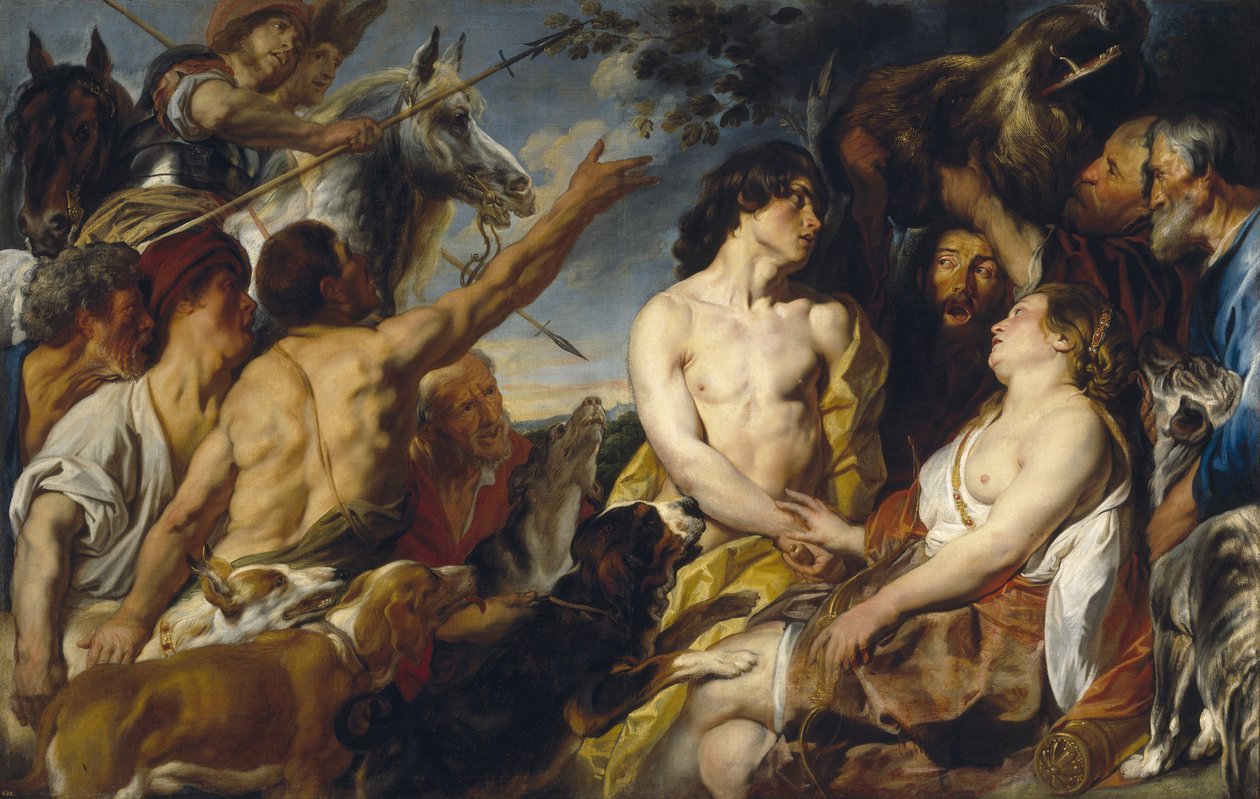 Meleager ve Atalanta by Jacob Jordaens