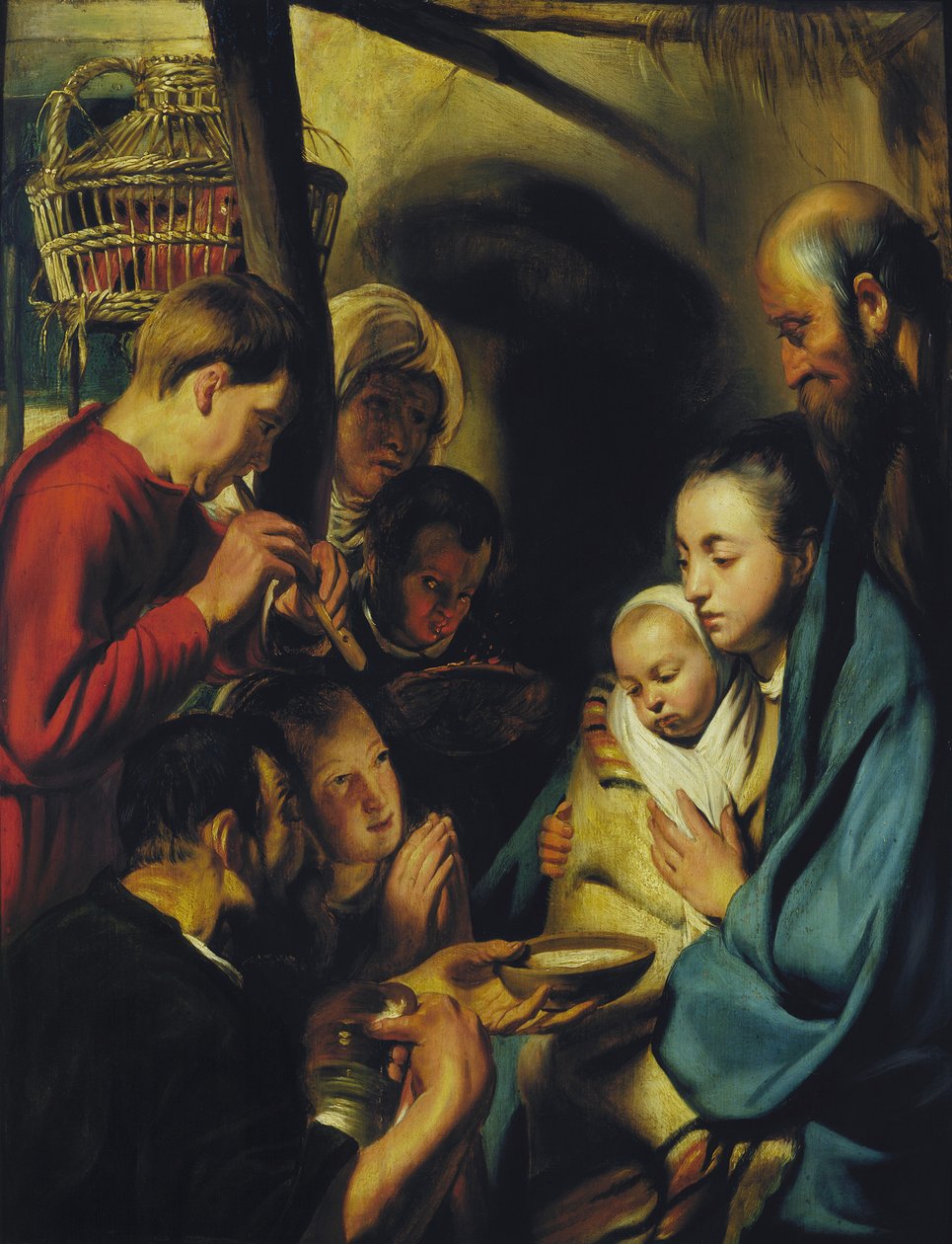 Çobanların Hayranlığı. by Jacob Jordaens