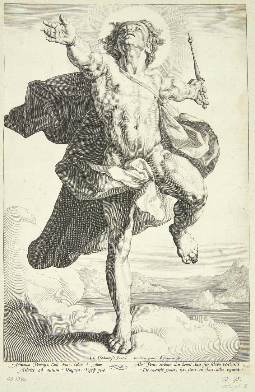 Apollon olarak Sol by Jacob Matham