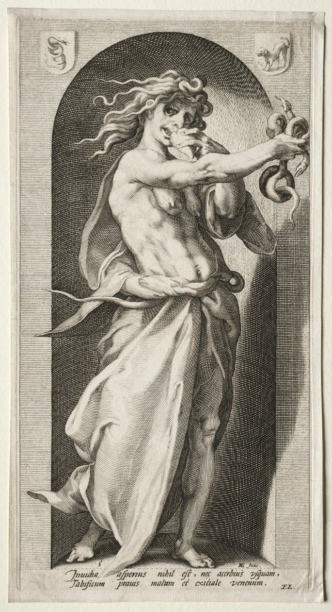 Kıskançlık, 1593. by Jacob Matham