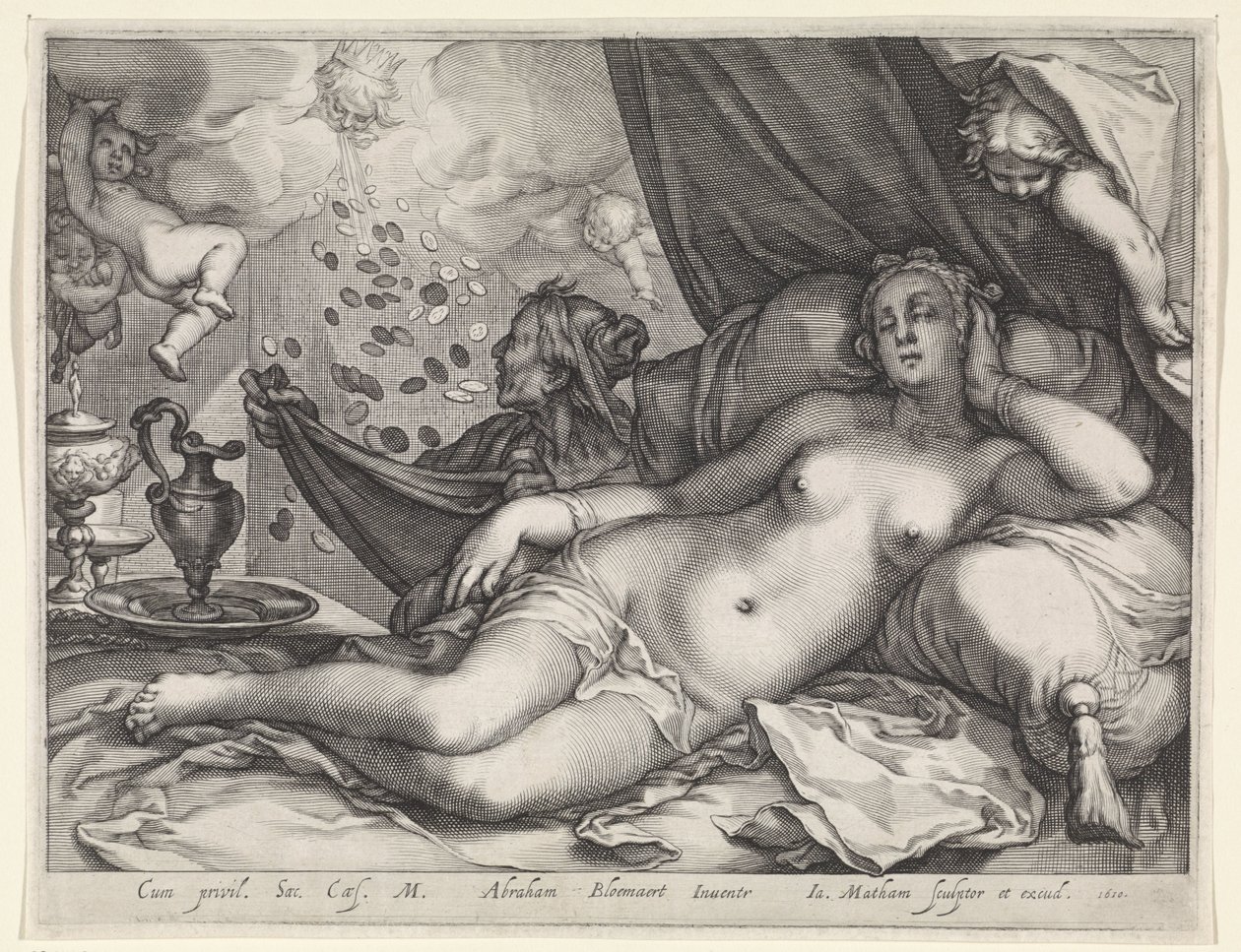 Jüpiter ve Danae by Jacob Matham