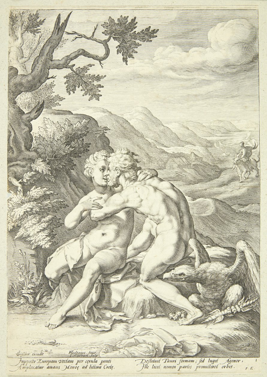 Jüpiter ve Avrupa by Jacob Matham