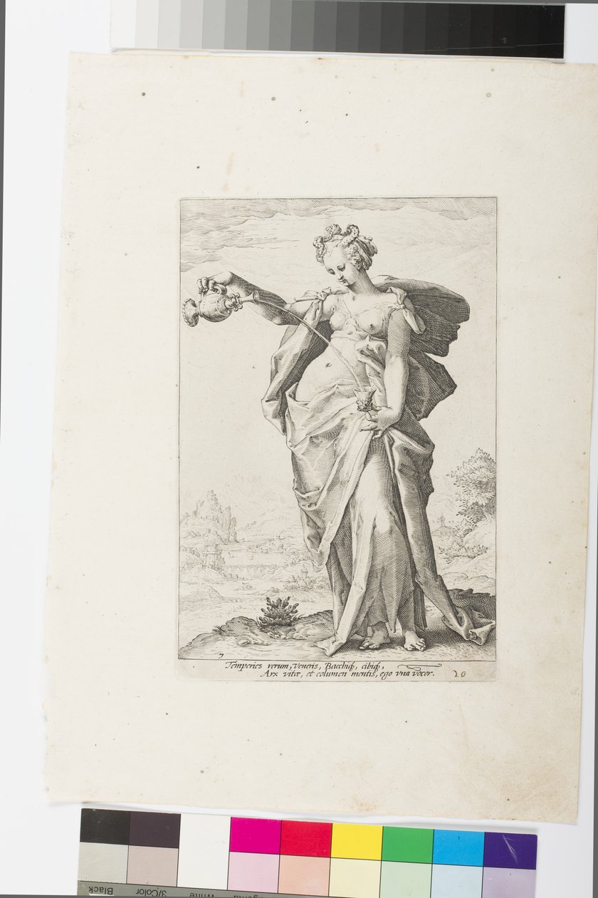 Temperance (gravür) by Jacob Matham