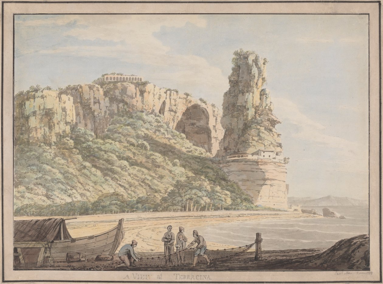 Terracina'dan Bir Görünüm by Jacob More