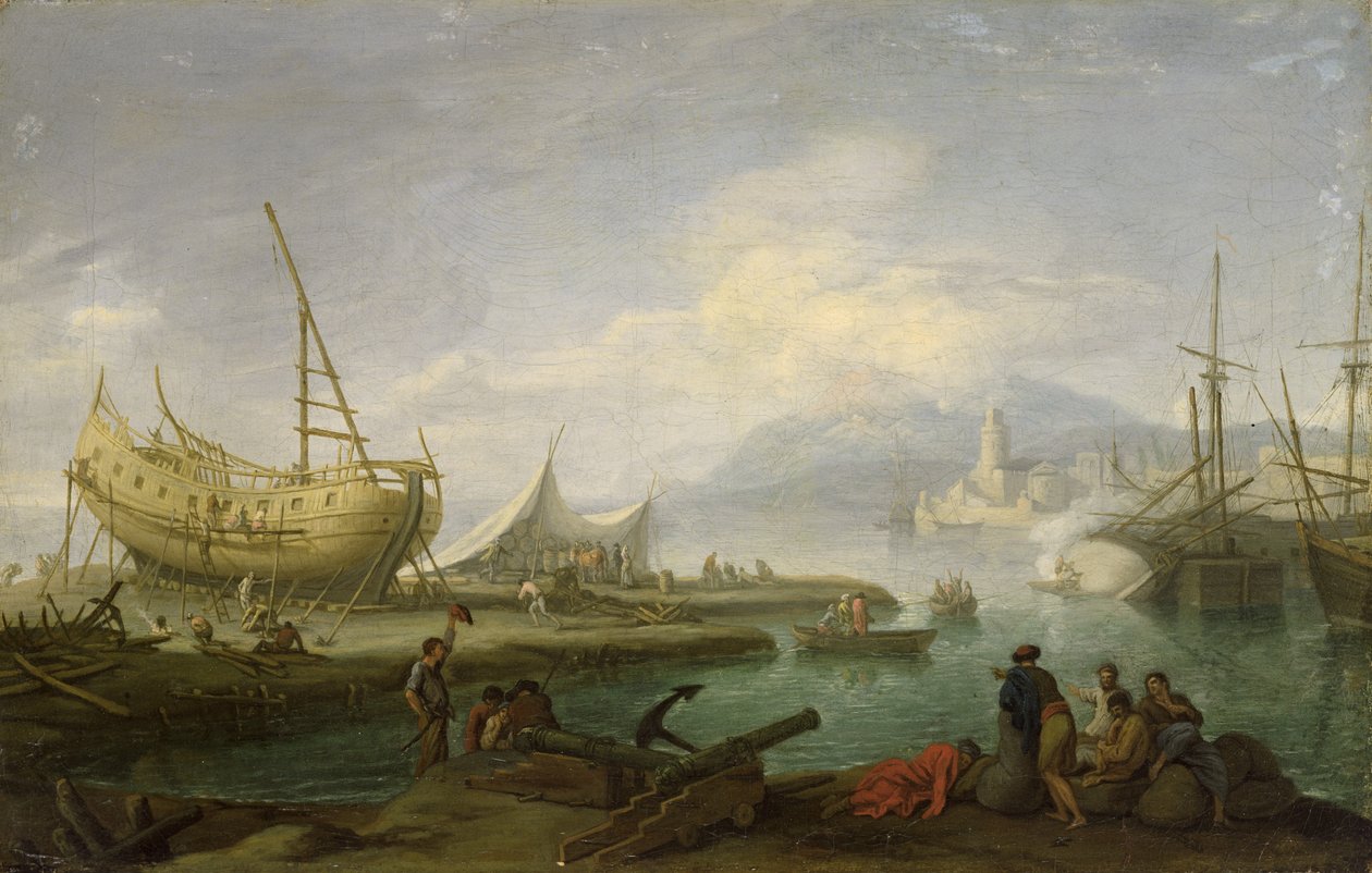 Coastal Landscape  by Jacob Philippe Hackert