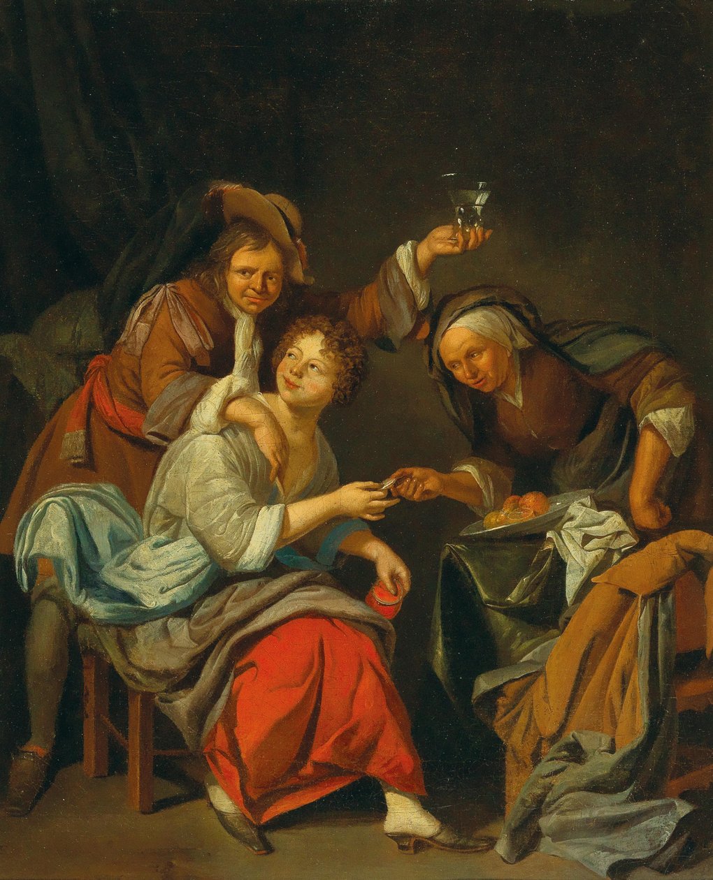Genelev sahnesi. by Jacob Toorenvliet