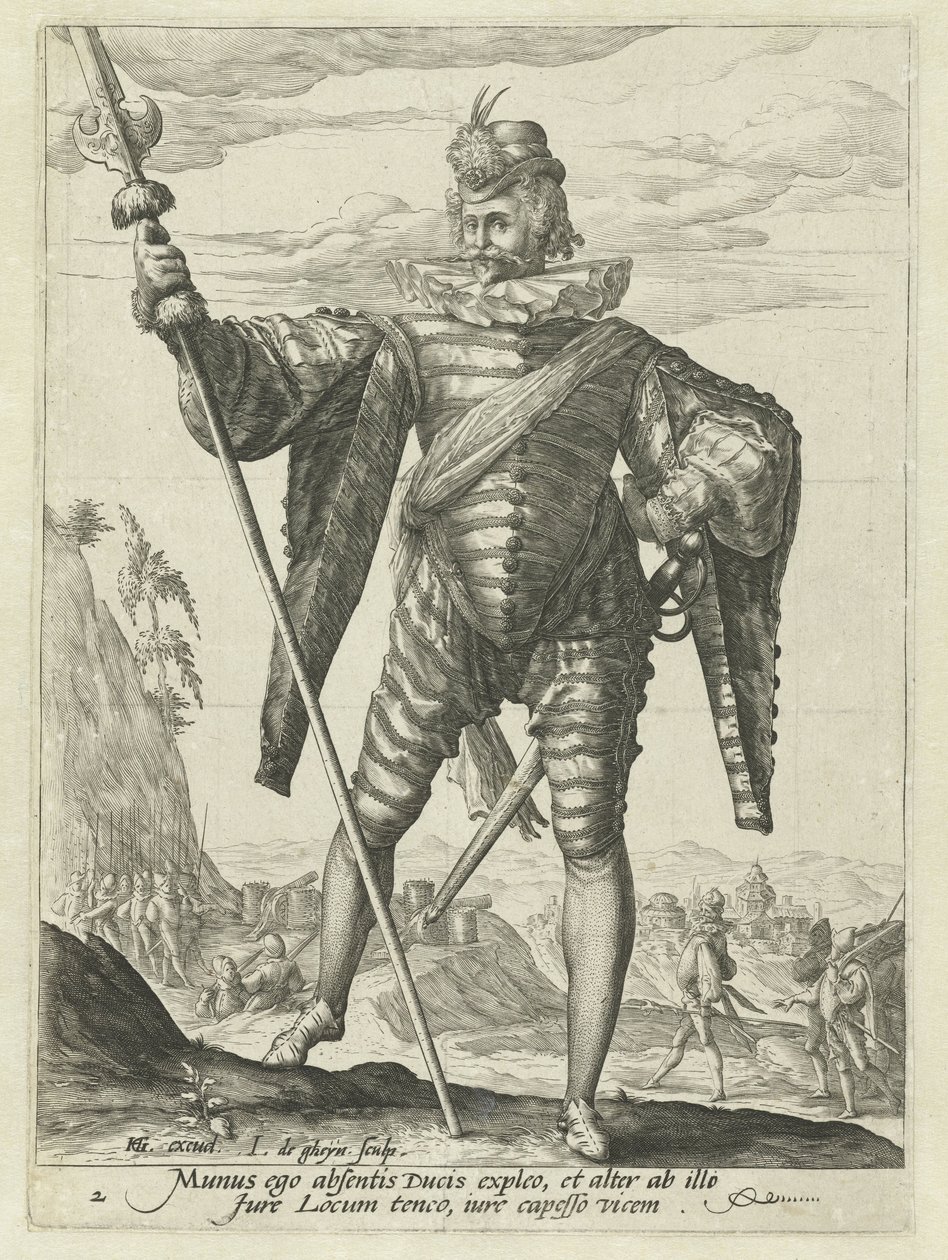 Yarbay Subaylar ve Askerler (dizi adı) by Jacob de Gheyn (II)