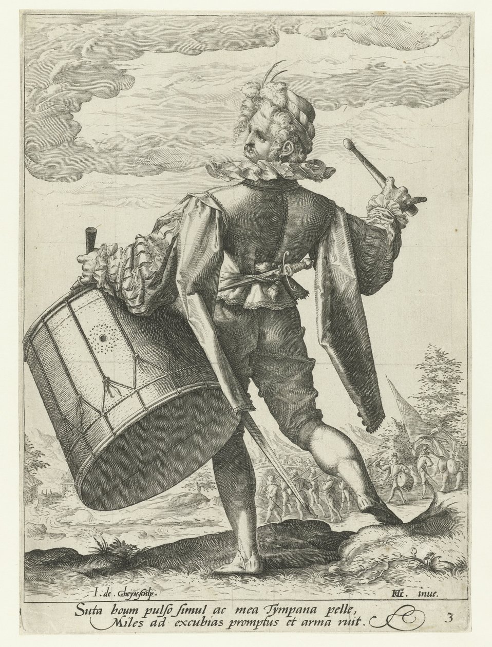 davulcu Subaylar ve Askerler (dizi adı) by Jacob de Gheyn (II)