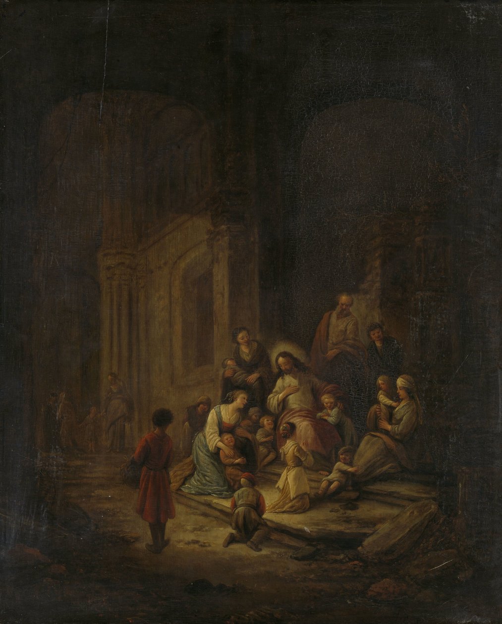 Küçük Çocukları Kutsayan İsa by Jacob de Wet (I)