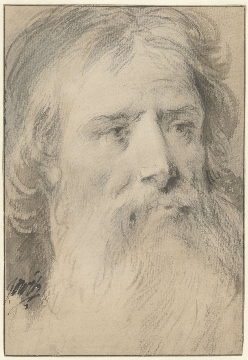 Koca sakallı adamın kafası by Jacob de Wit