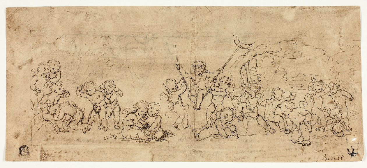 Putti oynamak by Jacob de Wit