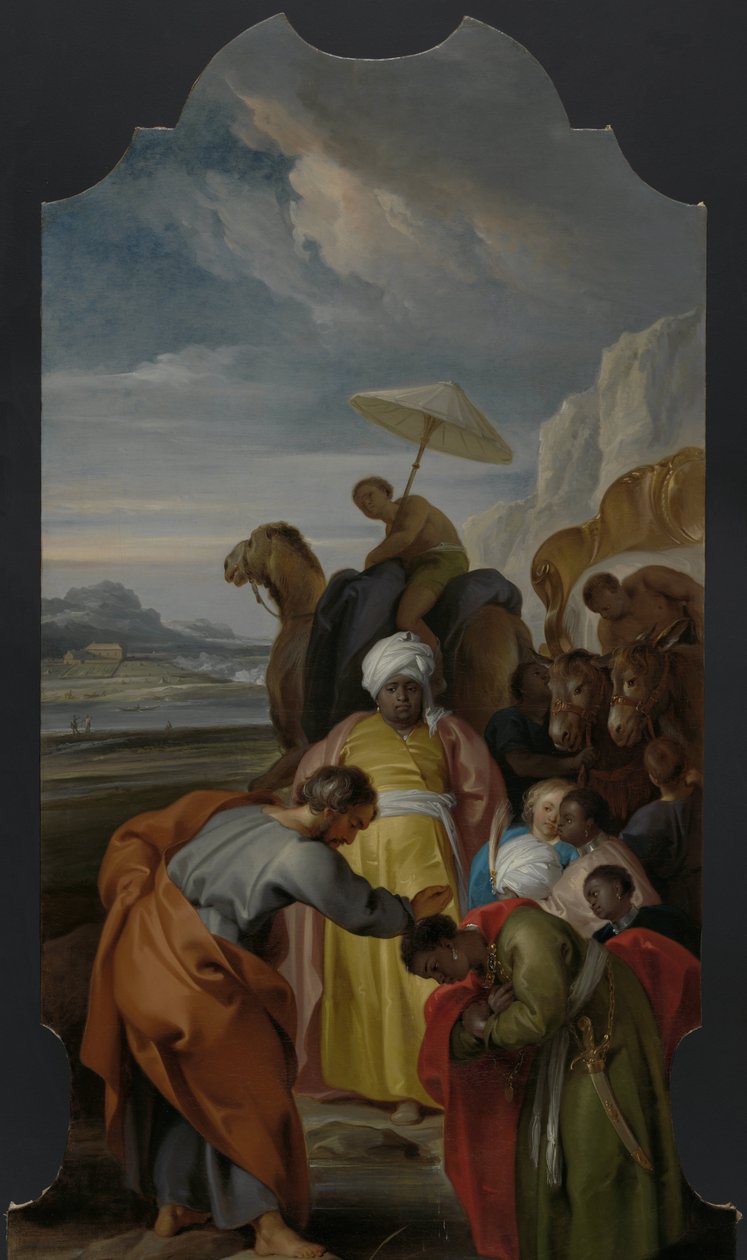 Aziz Philip Hadım Vaftiz etti by Jacob de Wit