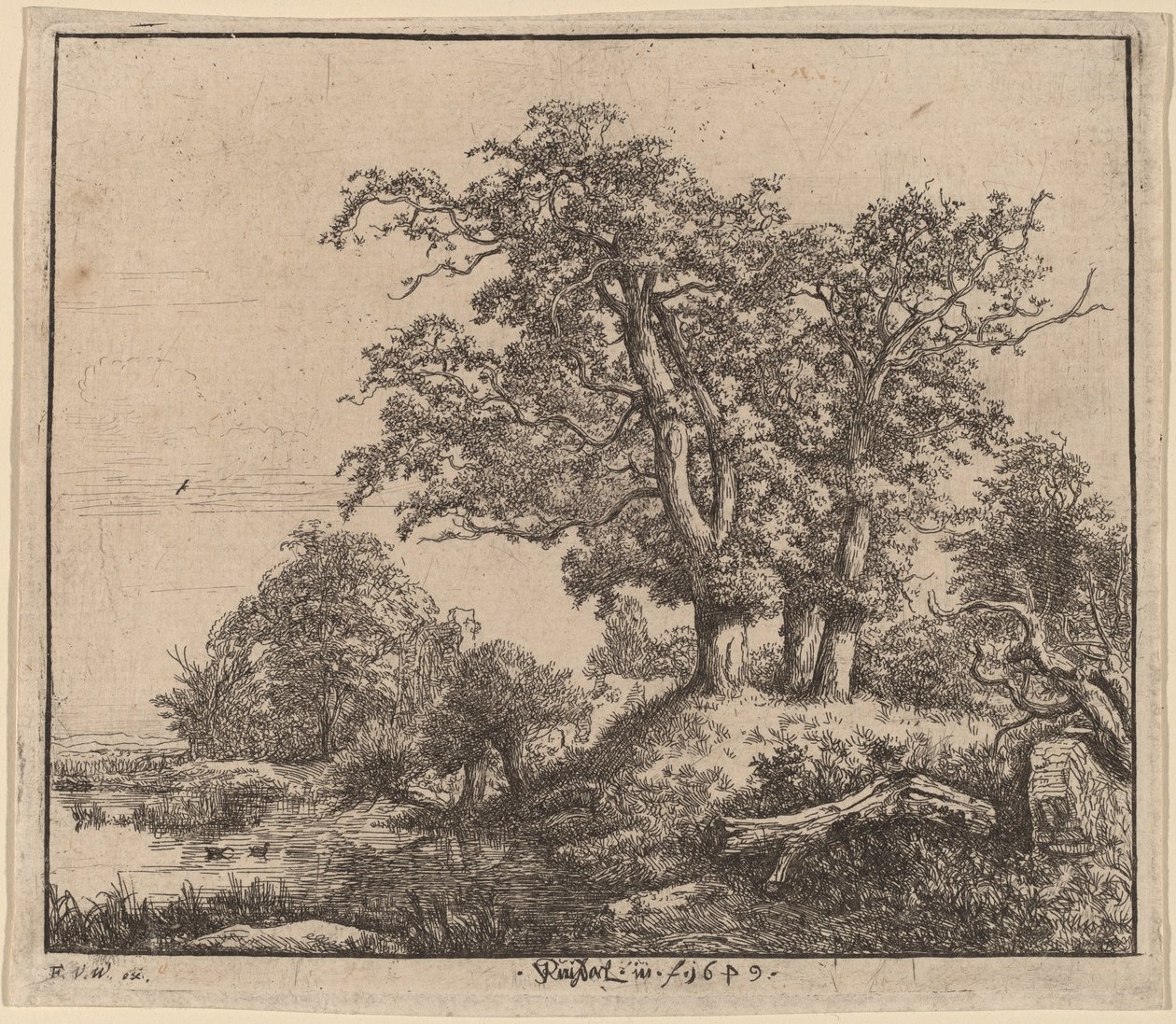 Üç Meşe by Jacob van Ruisdael