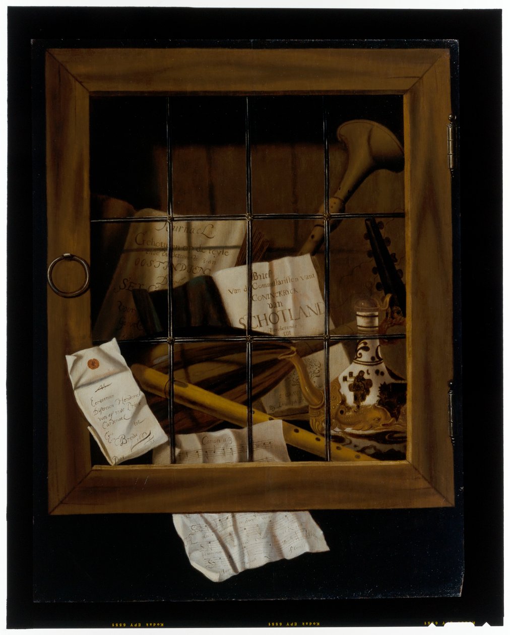 Bir Trompe l'oeil Natürmort by Jacob van Walscapelle