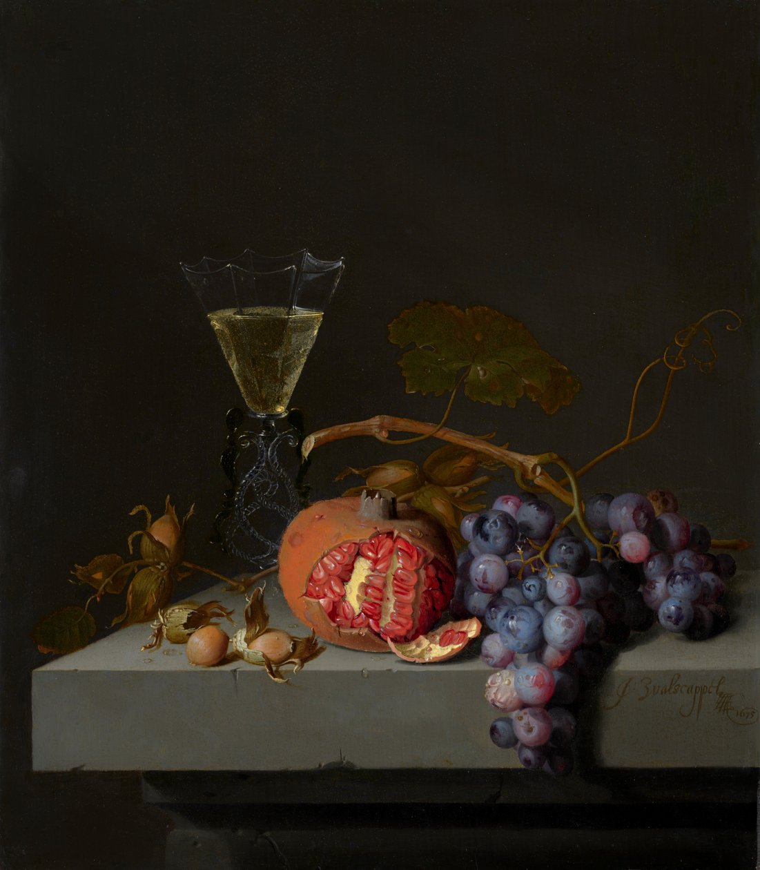 Meyveli Natürmort by Jacob van Walscapelle