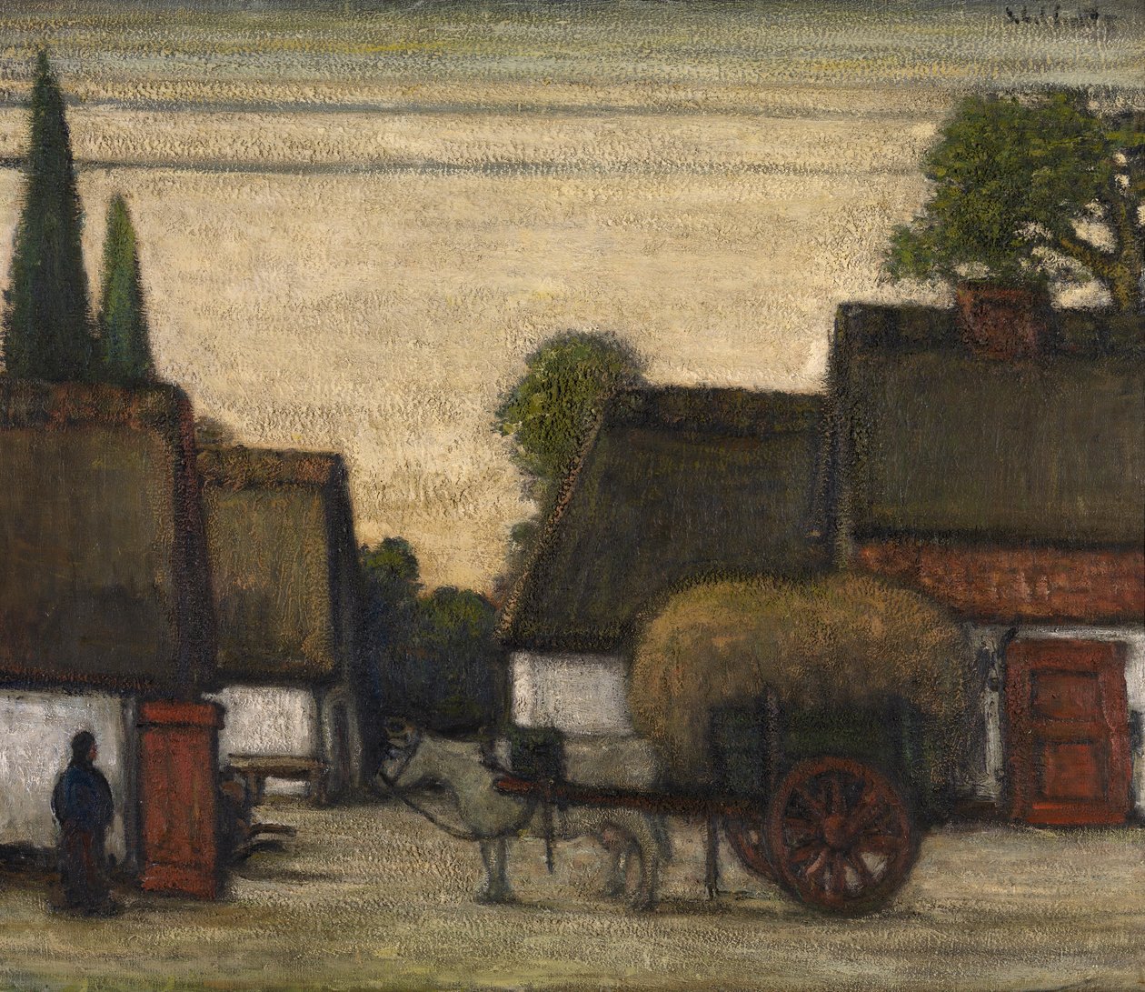 Haycart (tuval üzerine yağlıboya) by Jacobs Smits