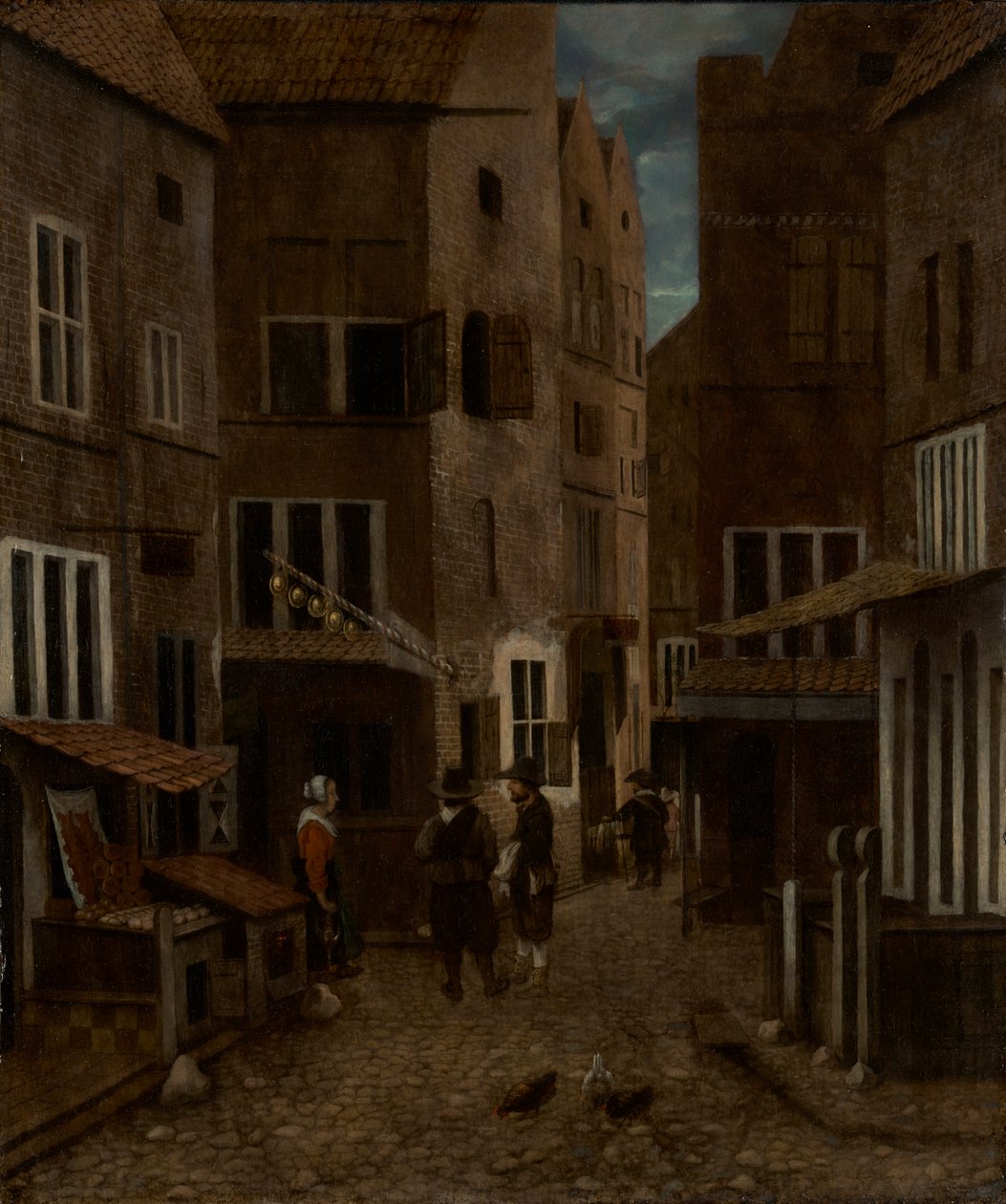 sokak sahnesi by Jacobus Vrel or Frel