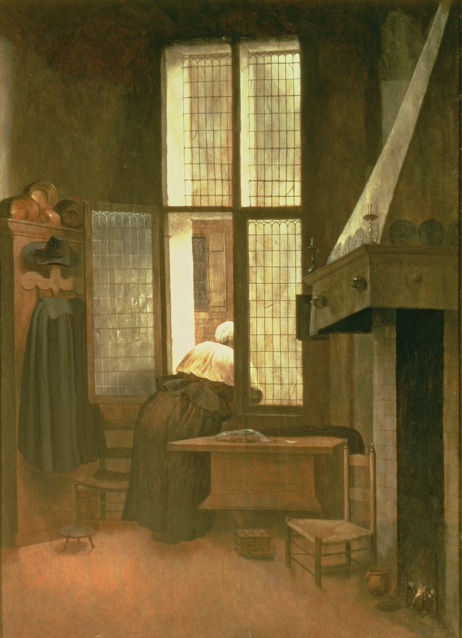 Woman at a Window, 1654 (panel) by Jacobus Vrel or Frel