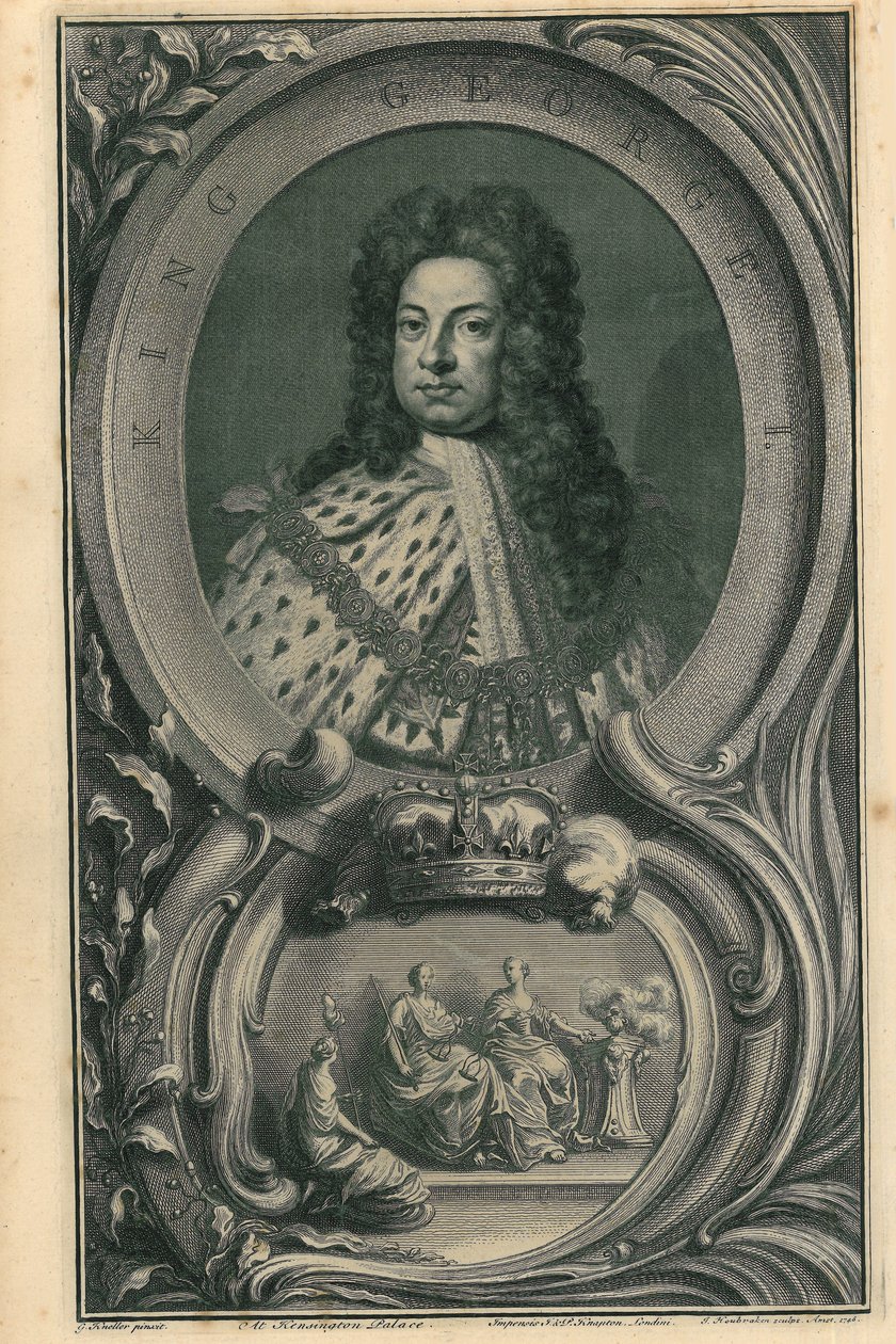 Kral I. George by Jacobus Houbraken
