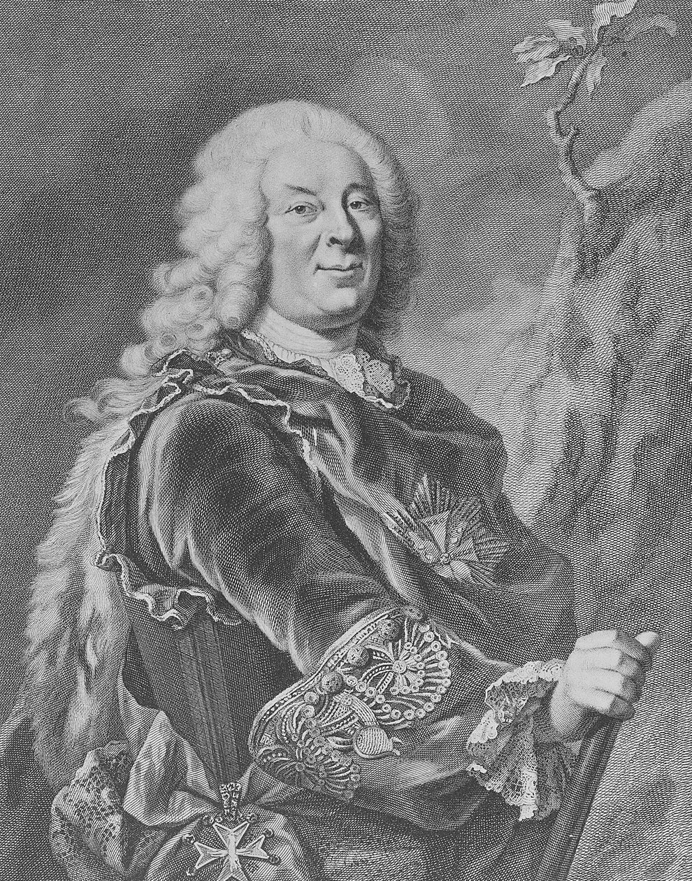 Wilhelm VIII, Hesse-Kassel Landgrave, 1755 by Jacobus Houbraken