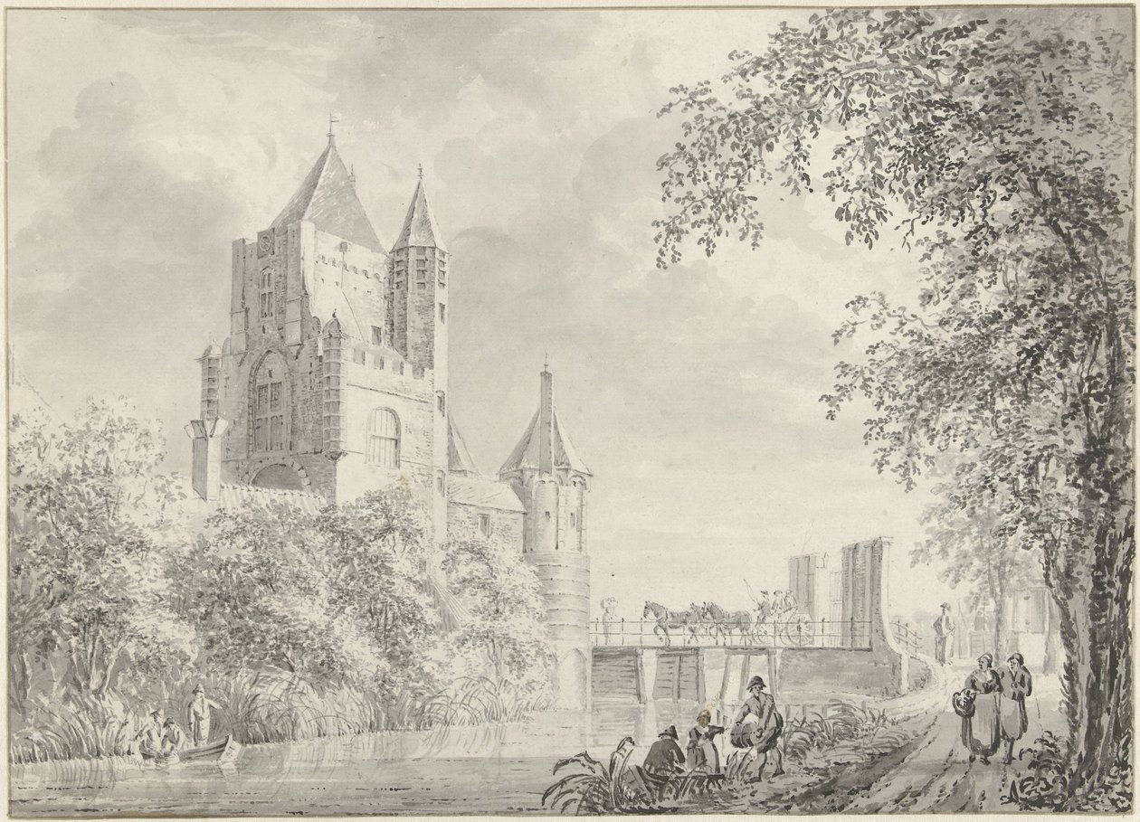 şehir kapısı by Jacobus Kops (attributed to)