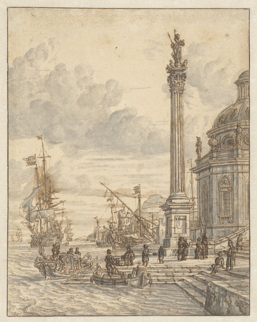 İtalyan limanı by Jacobus Storck