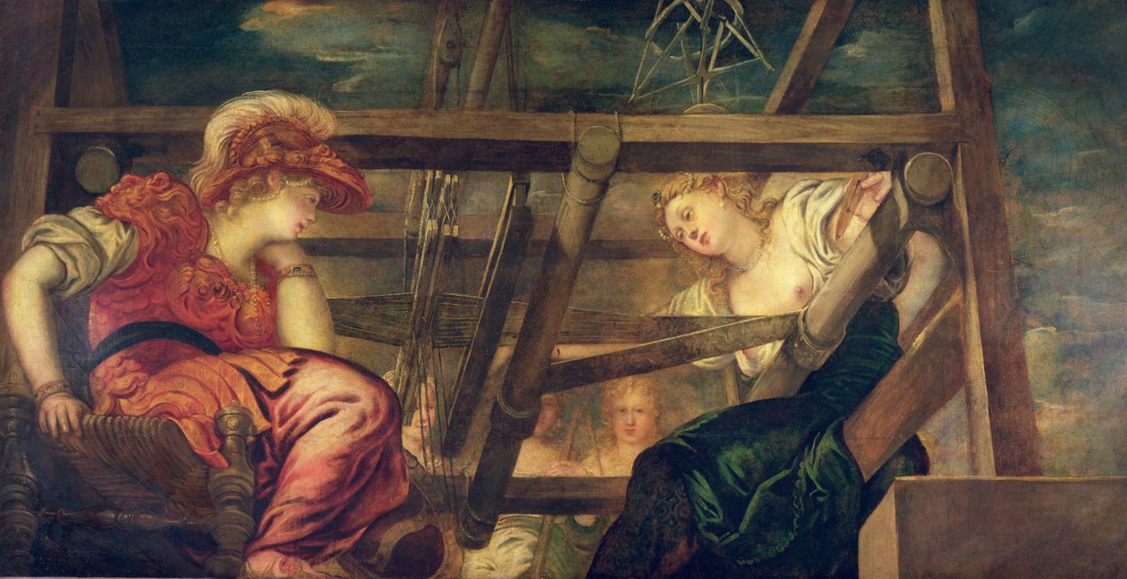 Athene ve Arachne, c.1475-85 by Jacopo Robusti Tintoretto