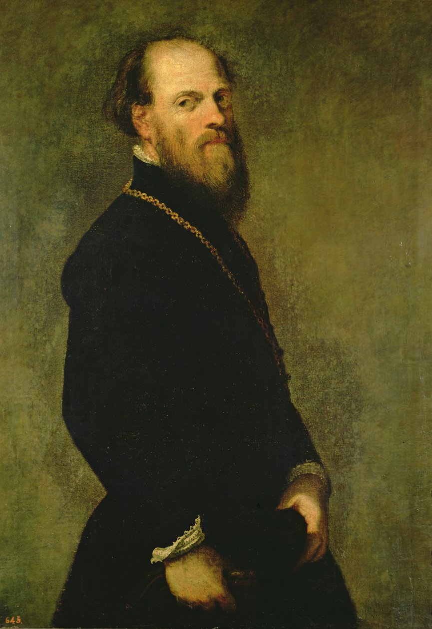 The Man with the Gold Chain, c.1550  by Jacopo Robusti Tintoretto