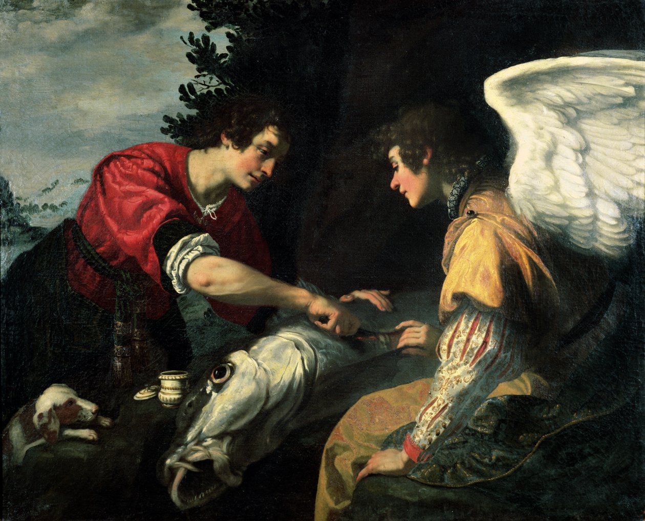 Tobias ve Başmelek Raphael by Jacopo Vignali