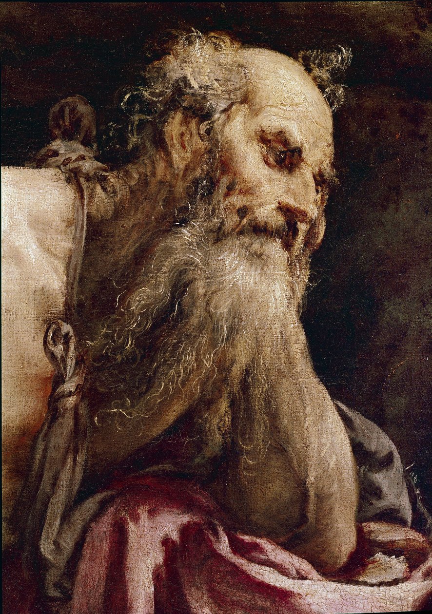 Meditasyonda Aziz Jerome by Jacopo Bassano