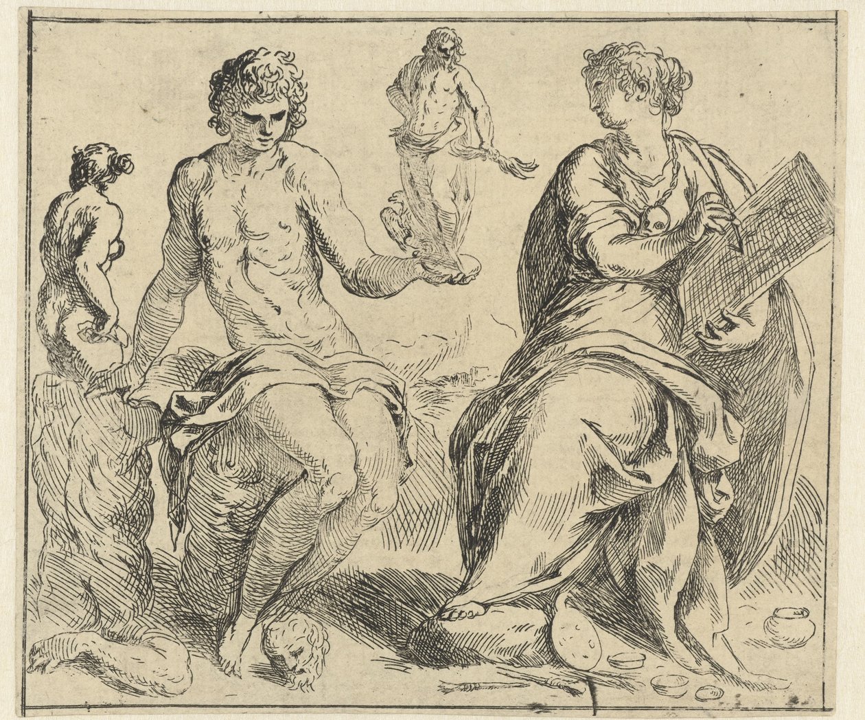 Heykel ve resmin kişileştirmeleri by Jacopo Palma (il Giovane)