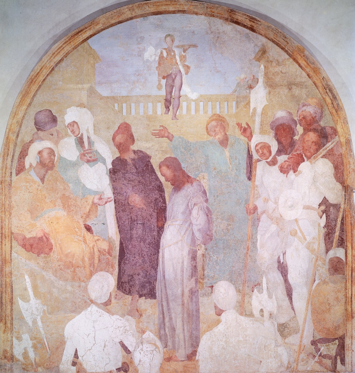 Pilatus'tan önce İsa by Jacopo Pontormo