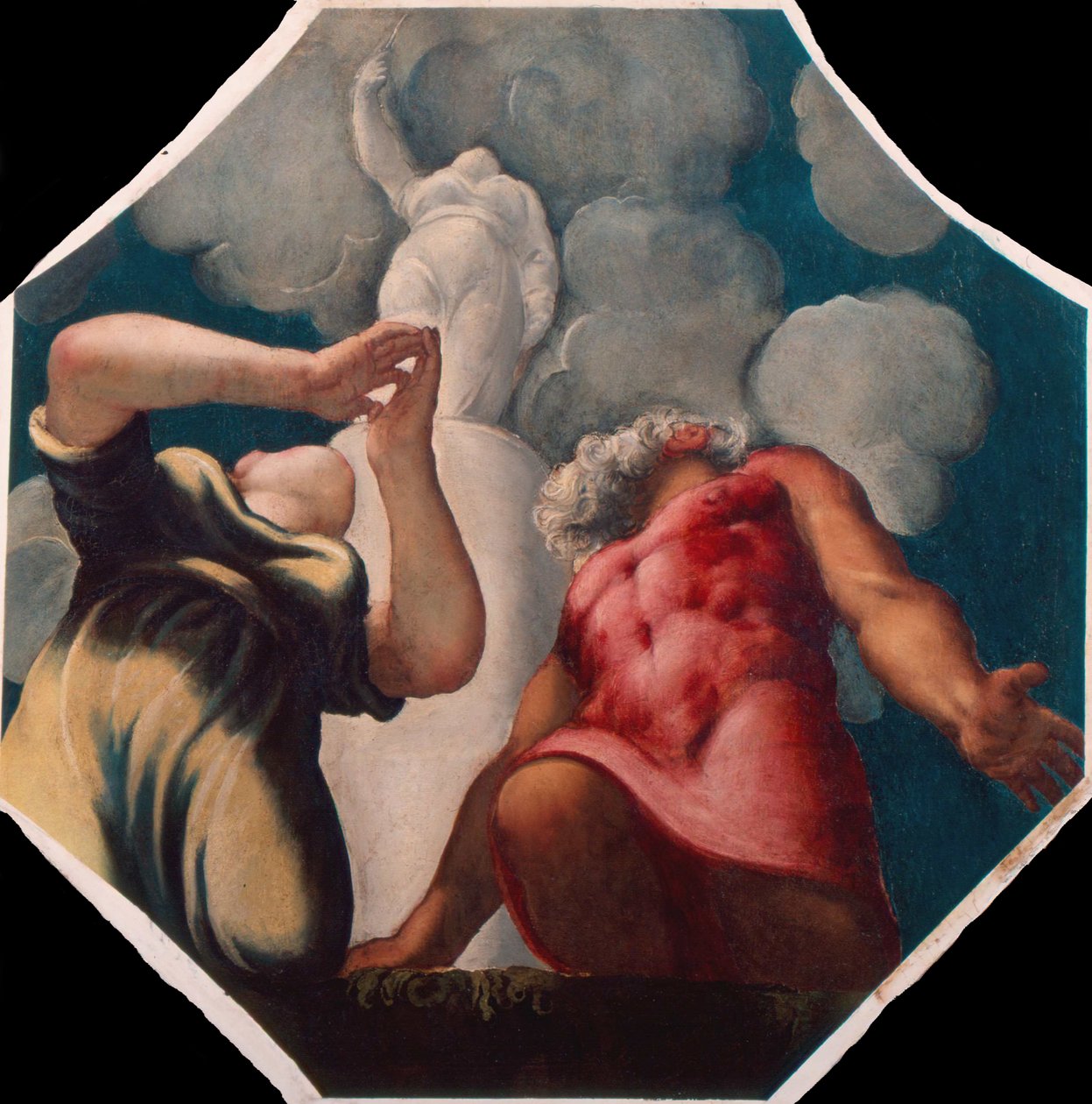 Deucalion ve Pyrrha by Jacopo Robusti Tintoretto