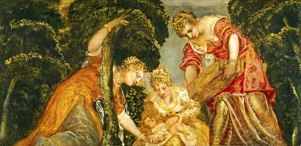 Musa Sulardan Kurtardı by Jacopo Robusti Tintoretto